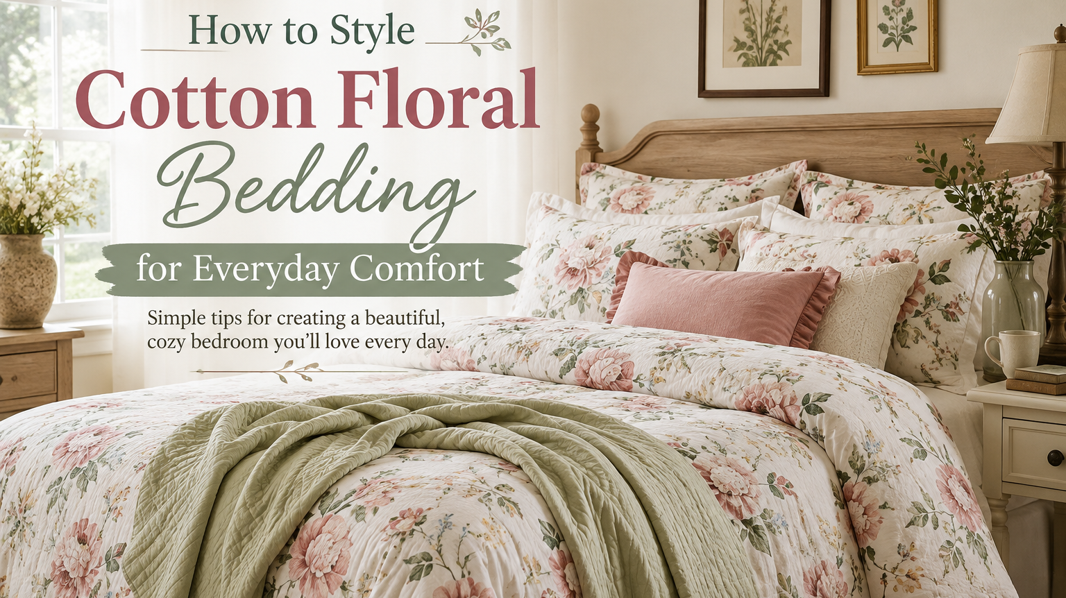How to Style Cotton Floral Bedding for Everyday Comfort