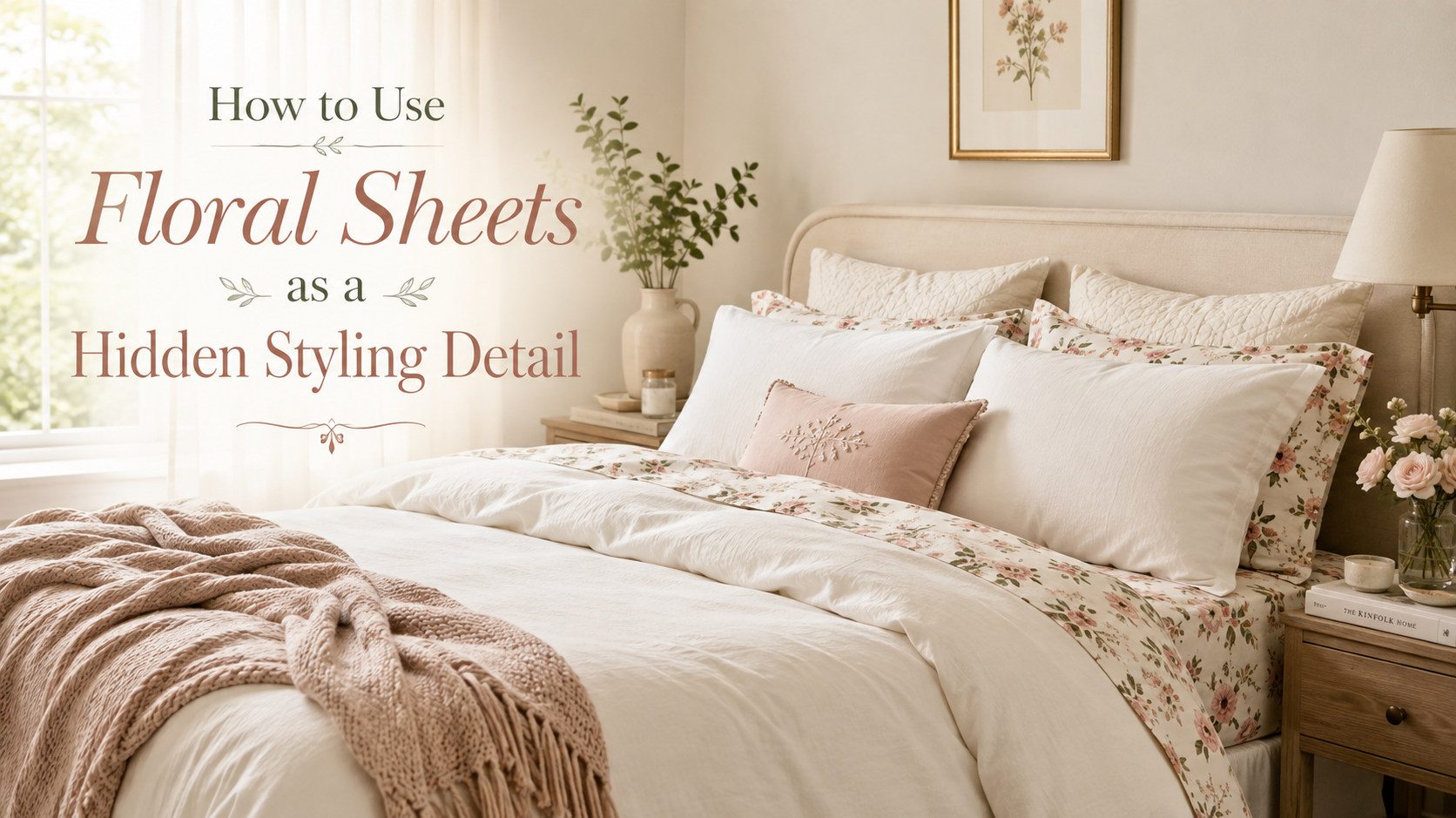 How to Use Floral Sheets as a Hidden Styling Detail
