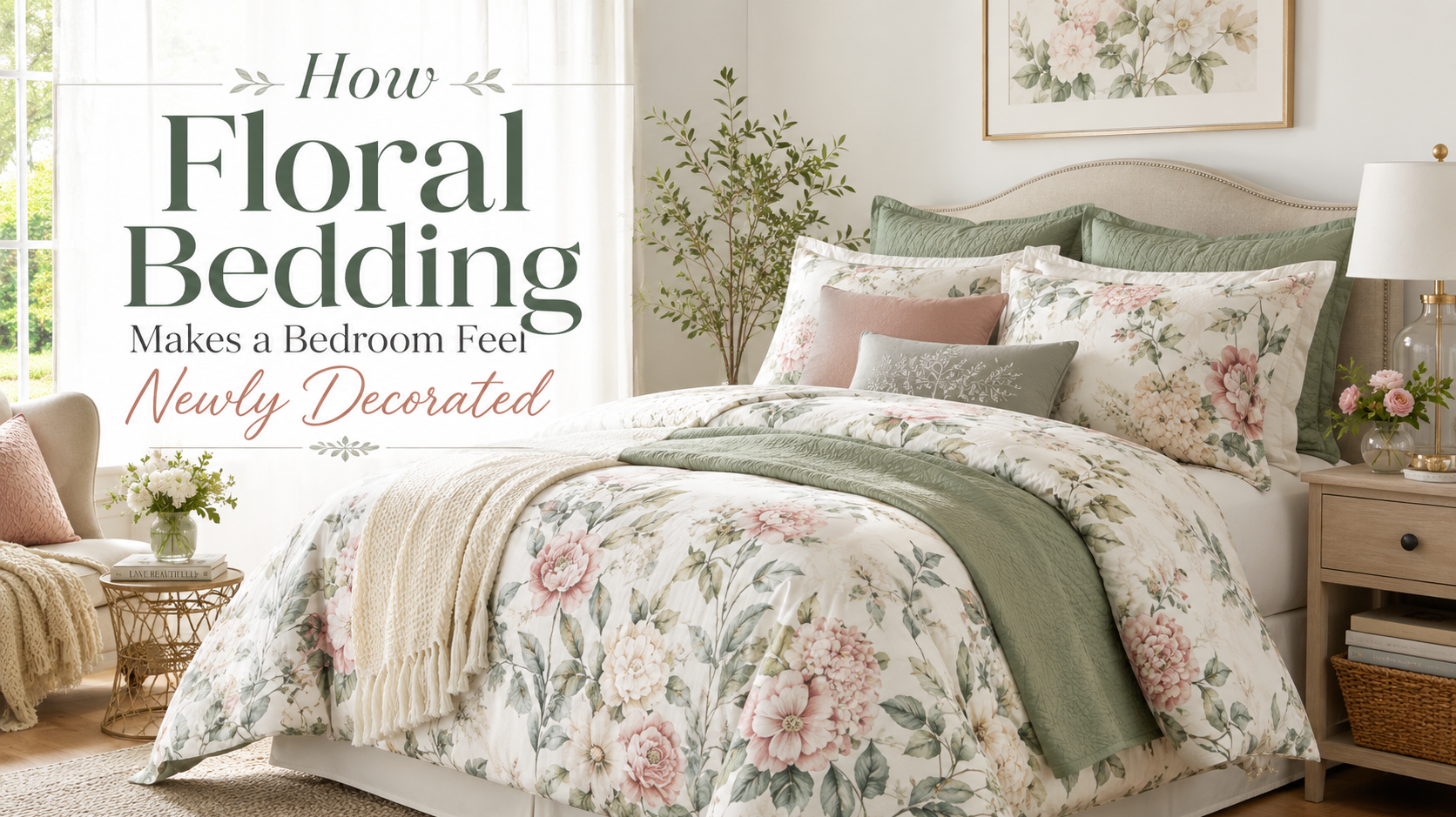How Floral Bedding Makes a Bedroom Feel Newly Decorated