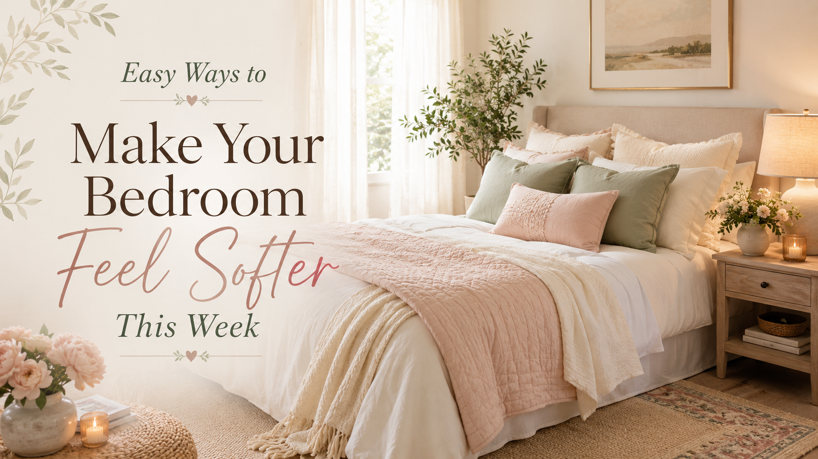 Easy Ways to Make Your Bedroom Feel Softer This Week