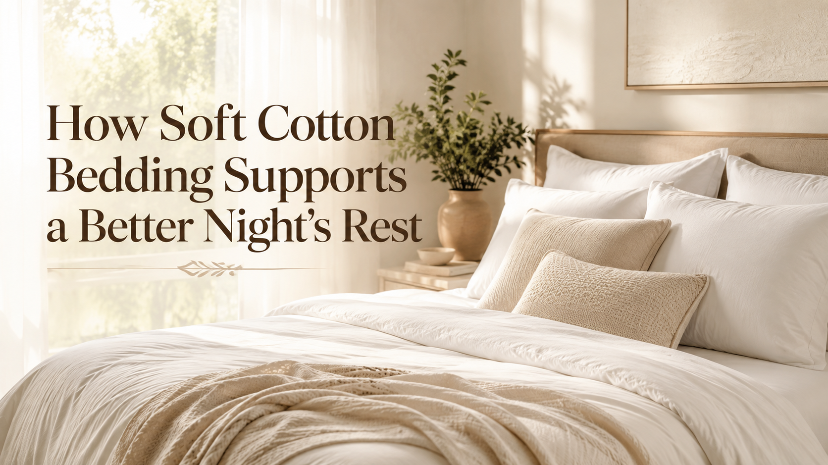 How Soft Cotton Bedding Supports a Better Night’s Rest