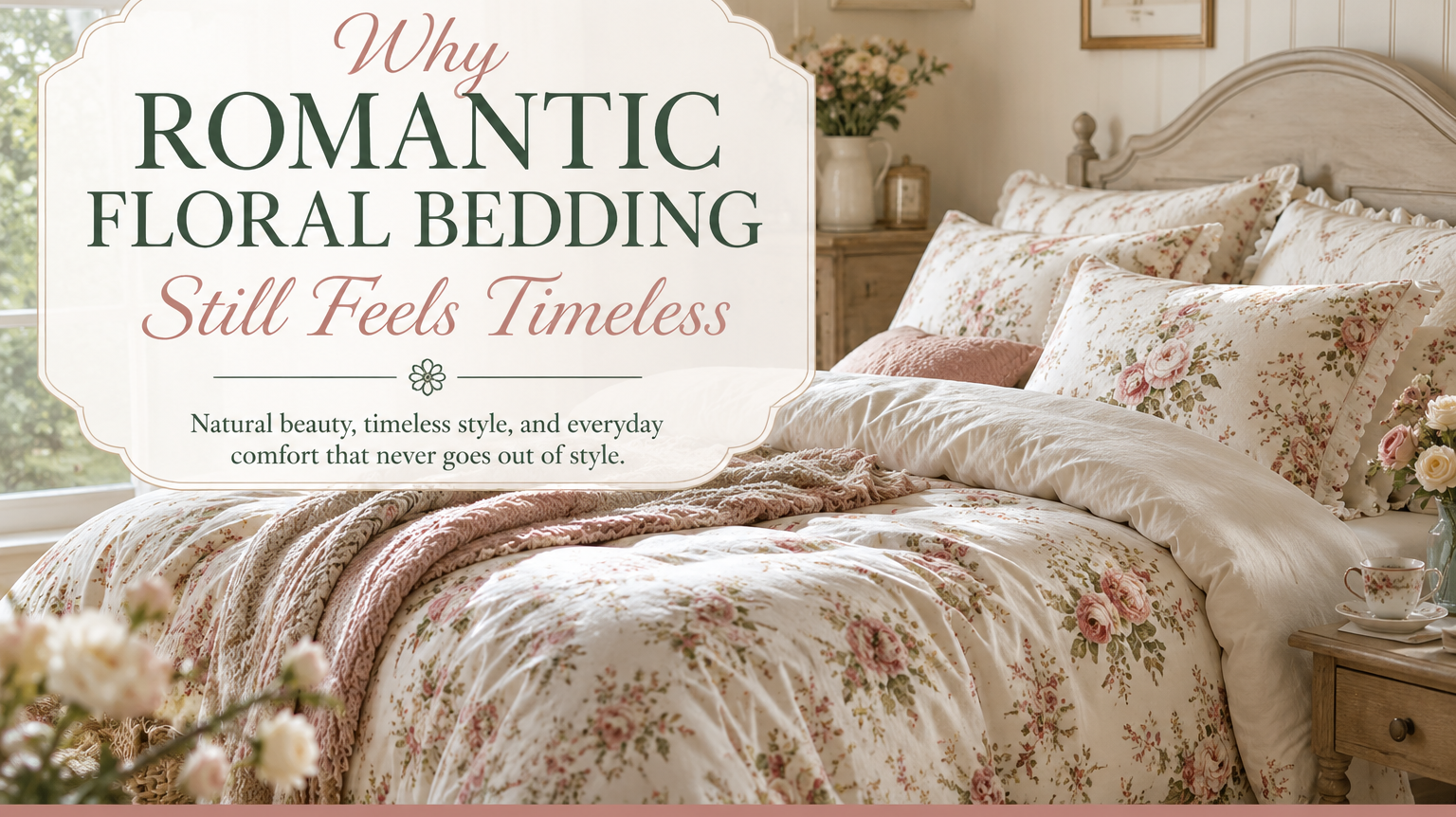Why Romantic Floral Bedding Still Feels Timeless