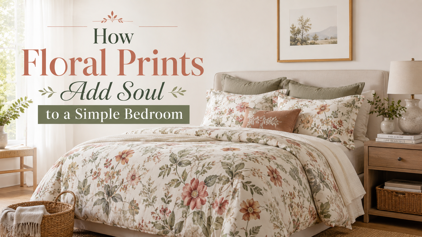 How Floral Prints Add Soul to a Simple Bedroom