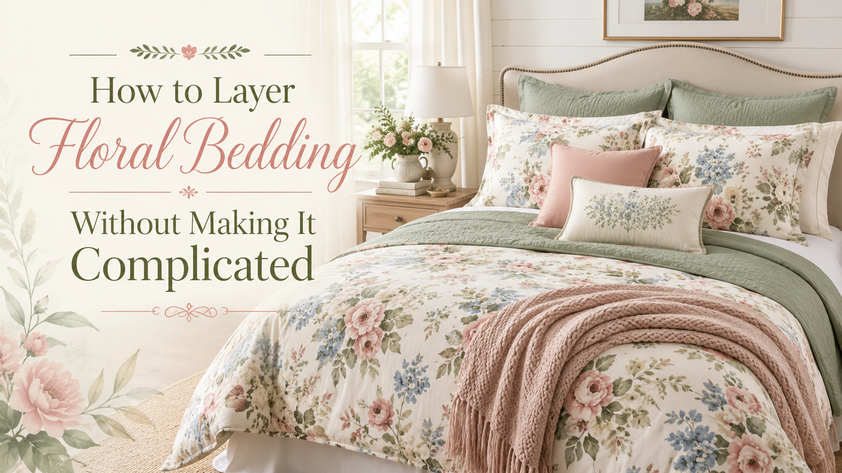How to Layer Floral Bedding Without Making It Complicated