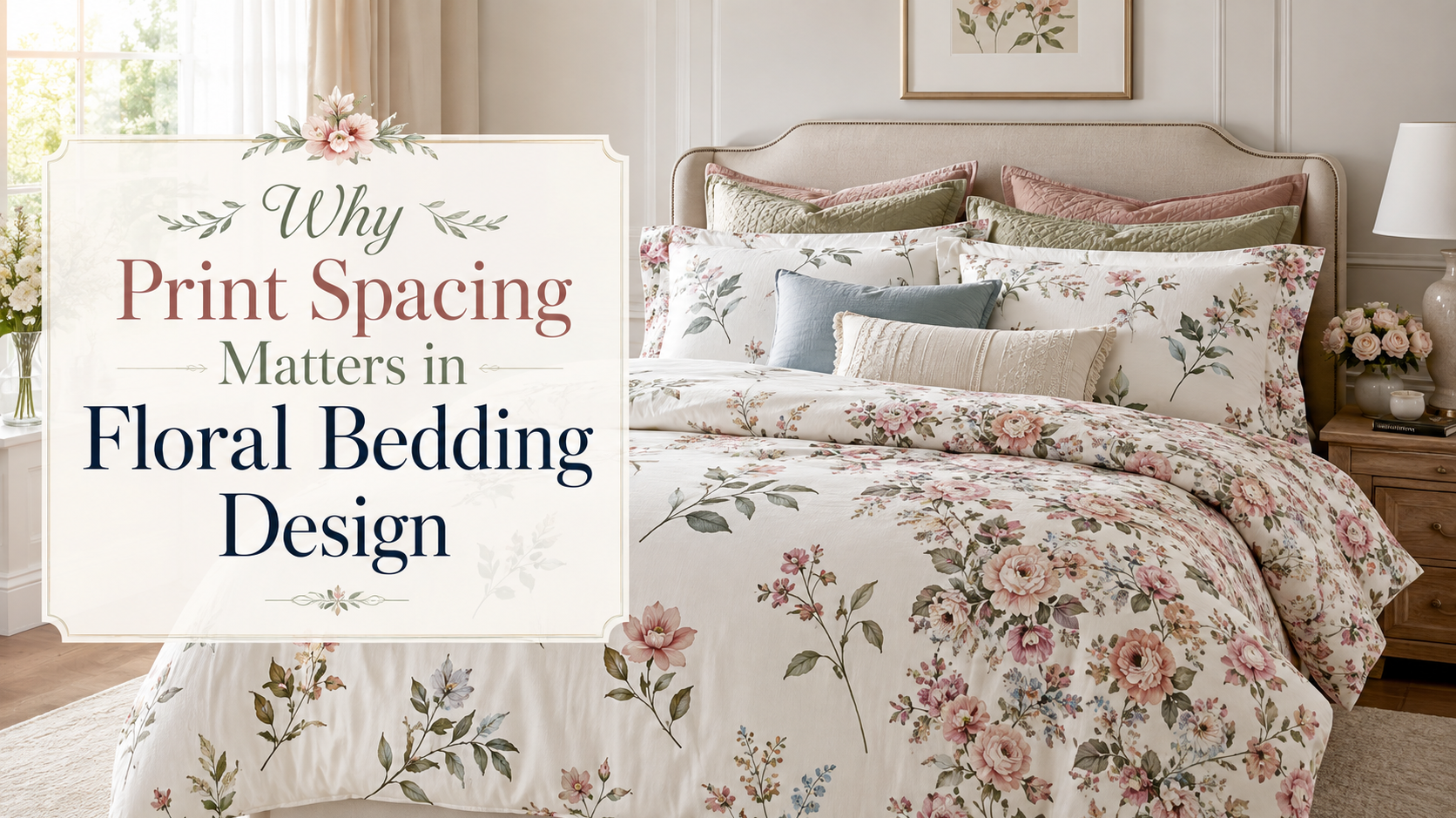 Why Print Spacing Matters in Floral Bedding Design