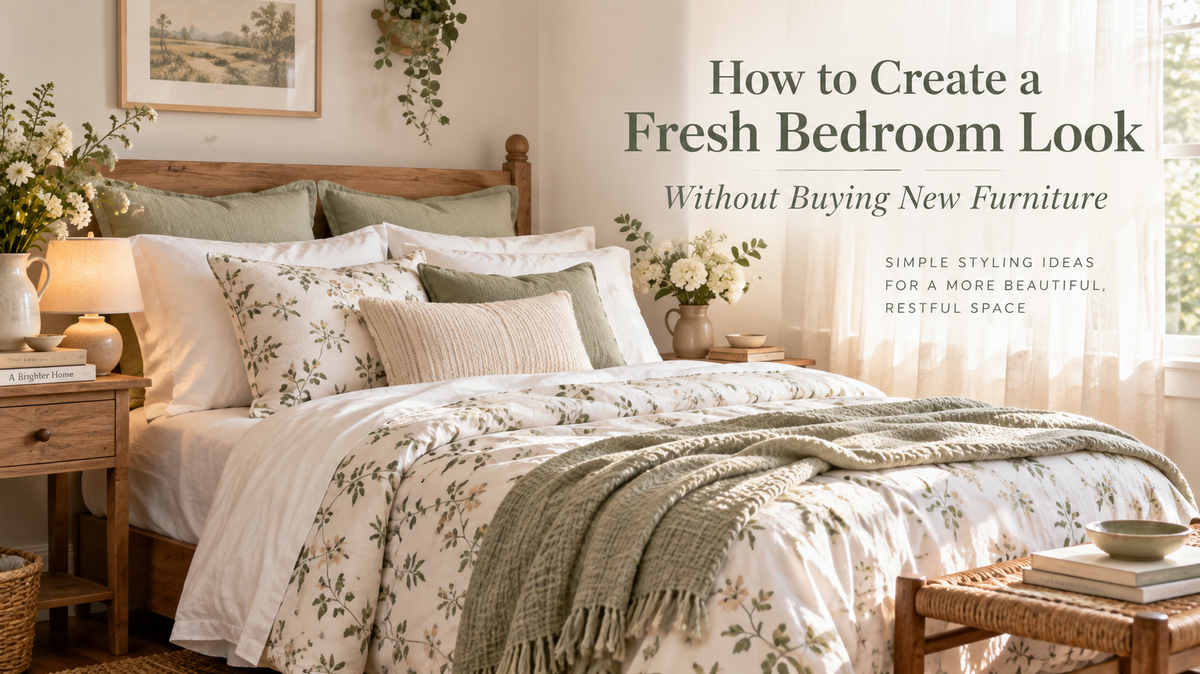 How to Create a Fresh Bedroom Look Without Buying New Furniture