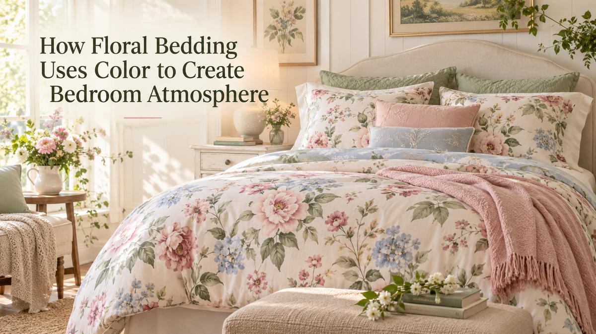 How Floral Bedding Uses Color to Create Bedroom Atmosphere