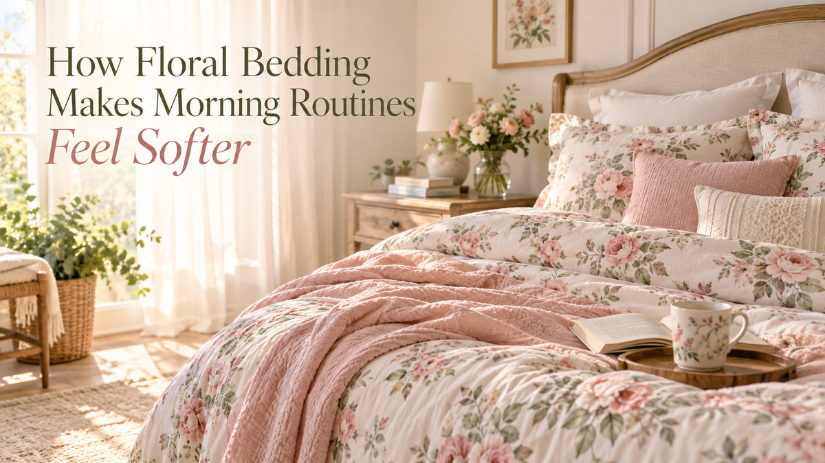 How Floral Bedding Makes Morning Routines Feel Softer