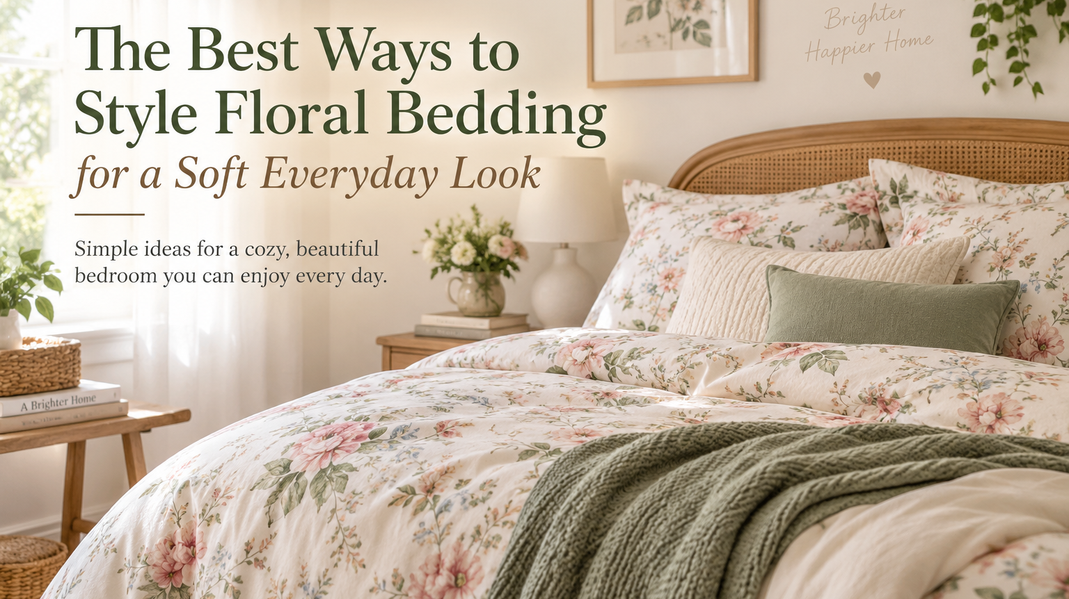 The Best Ways to Style Floral Bedding for a Soft Everyday Look