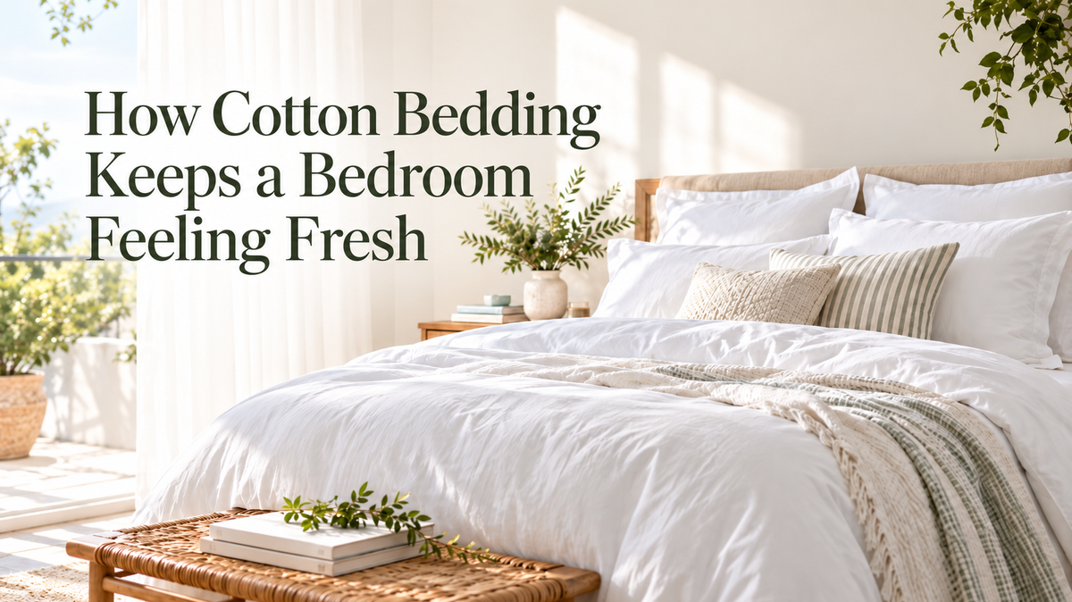 How Cotton Bedding Keeps a Bedroom Feeling Fresh
