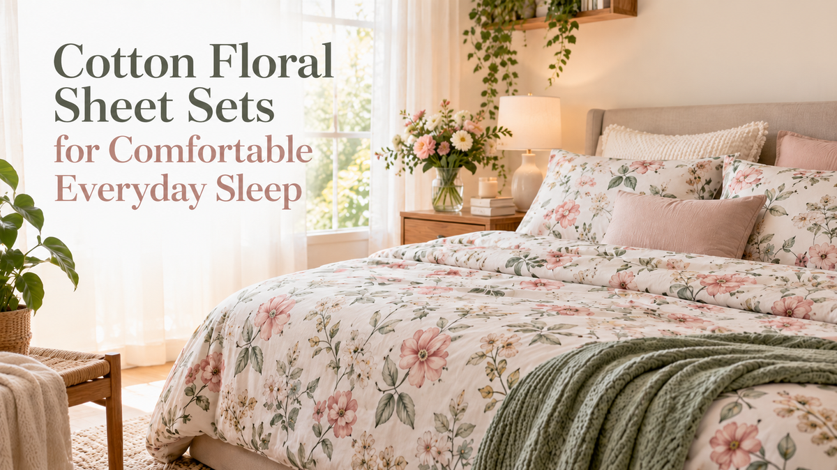 Cotton Floral Sheet Sets for Comfortable Everyday Sleep