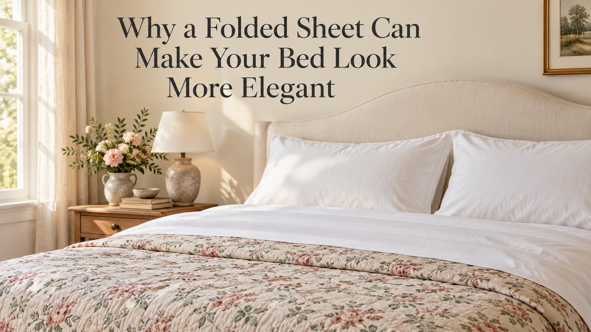 Why a Folded Sheet Can Make Your Bed Look More Elegant