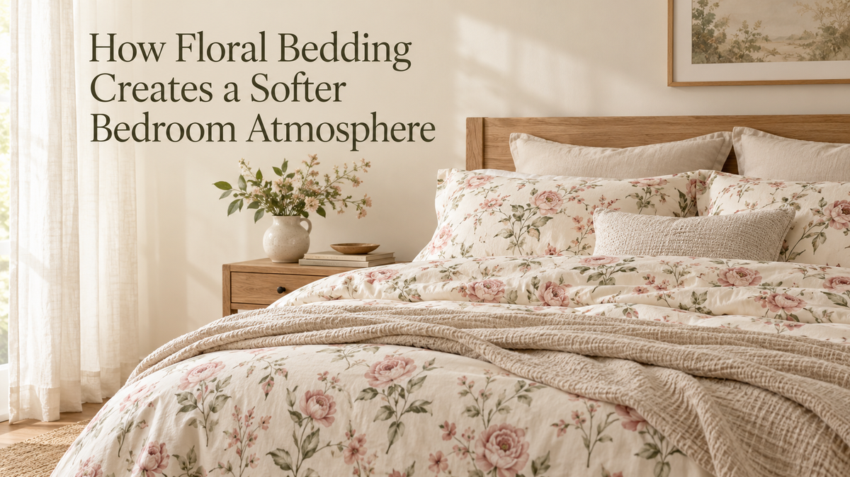 How Floral Bedding Creates a Softer Bedroom Atmosphere