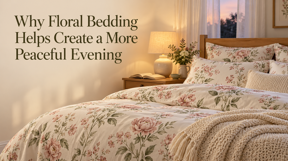Why Floral Bedding Helps Create a More Peaceful Evening