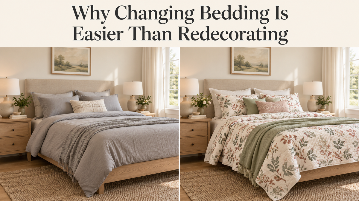 Why Changing Bedding Is Easier Than Redecorating