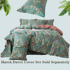 This bedroom features FADFAY's flat sheet, fitted sheet, and pillowcases.