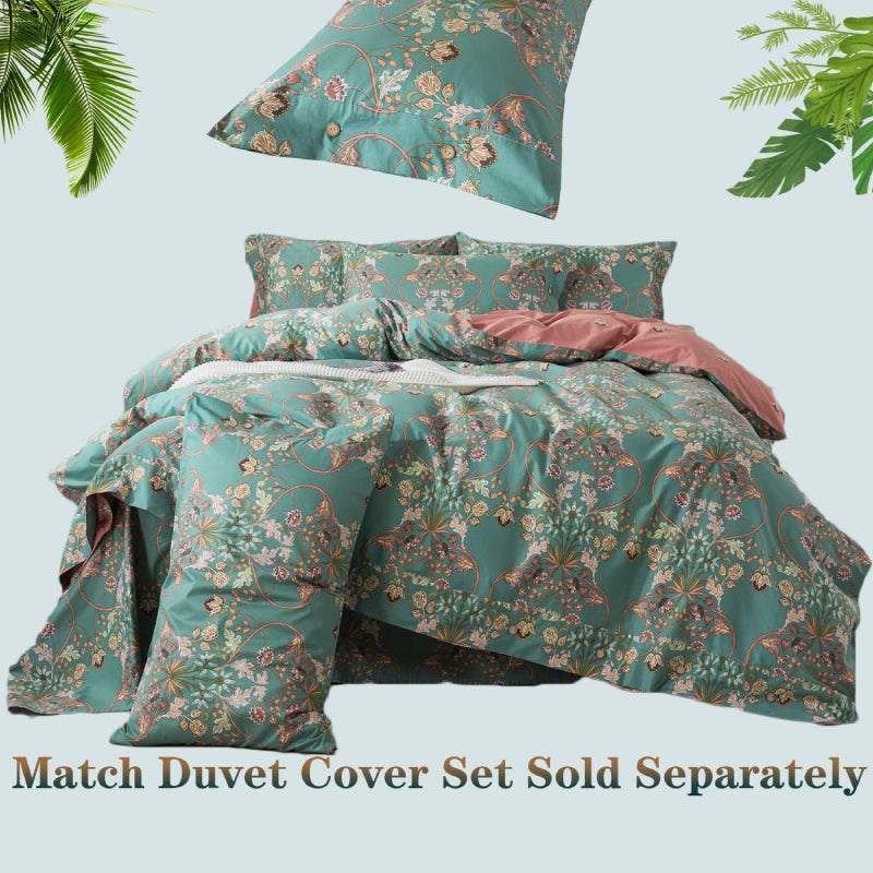 This bedroom features FADFAY's flat sheet, fitted sheet, and pillowcases.