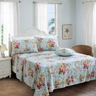 This bedroom features FADFAY's flat sheet, fitted sheet, and pillowcases.