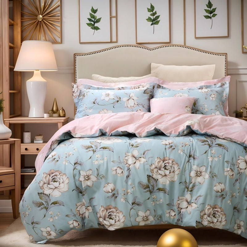 This bedroom features a FADFAY three-piece Duvet Cover Set.