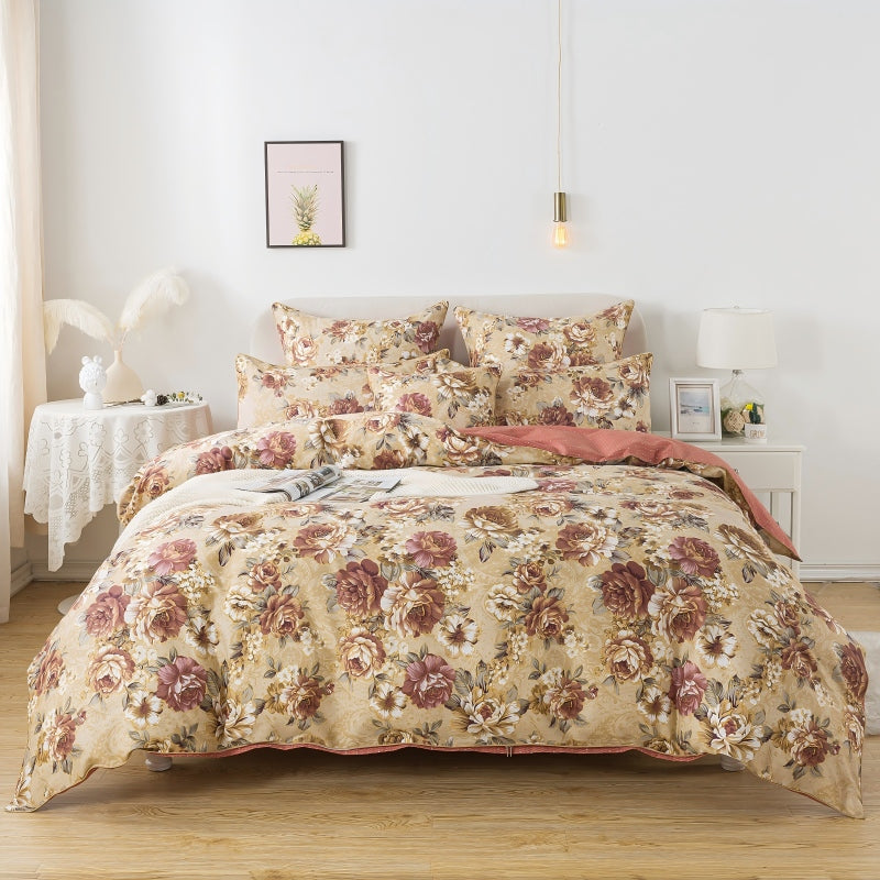 This bedroom features a FADFAY three-piece Duvet Cover Set.