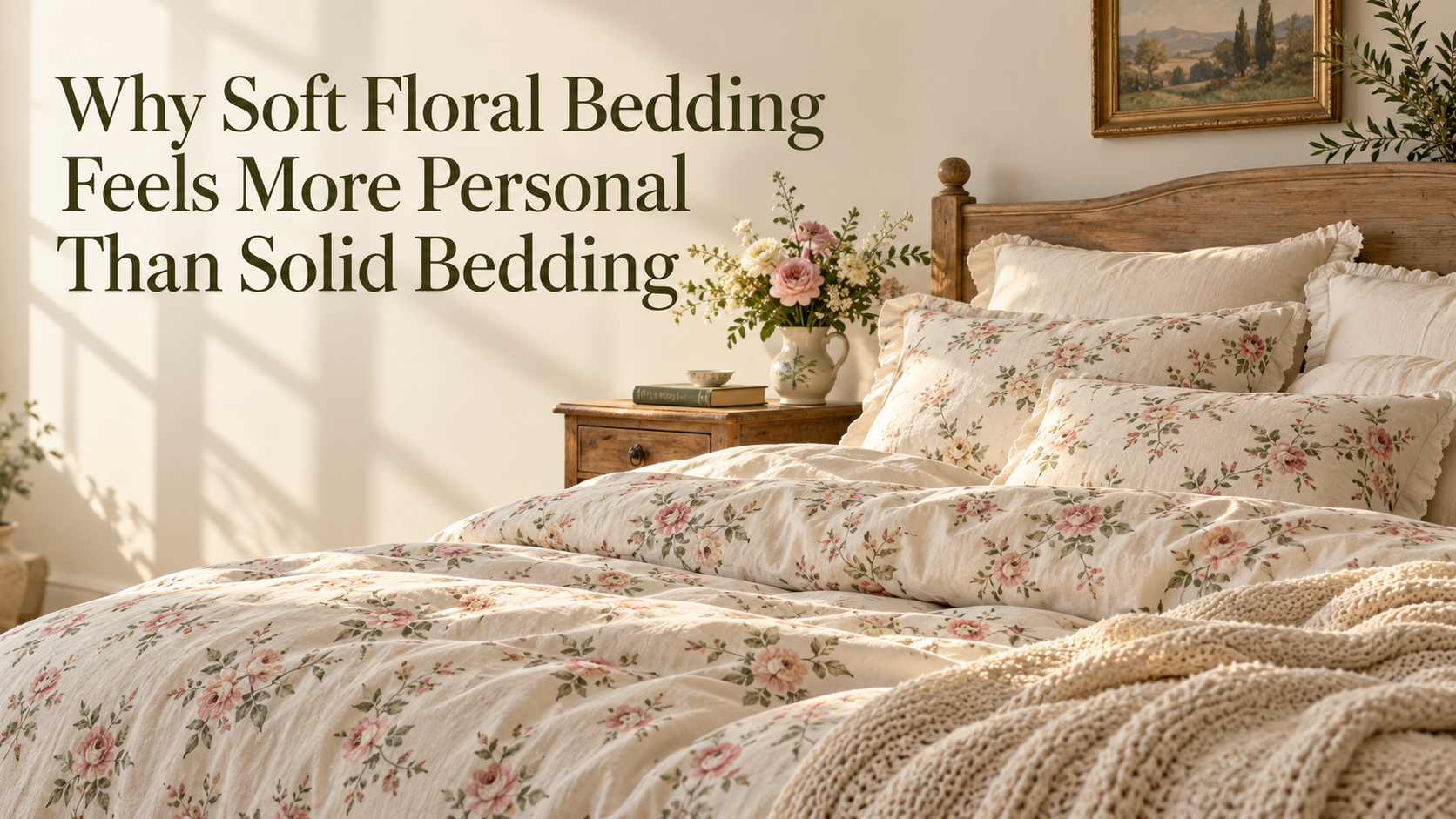 Why Soft Floral Bedding Feels More Personal Than Solid Bedding