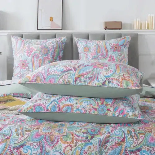 Pink Boho Paisley Decorative Pillows