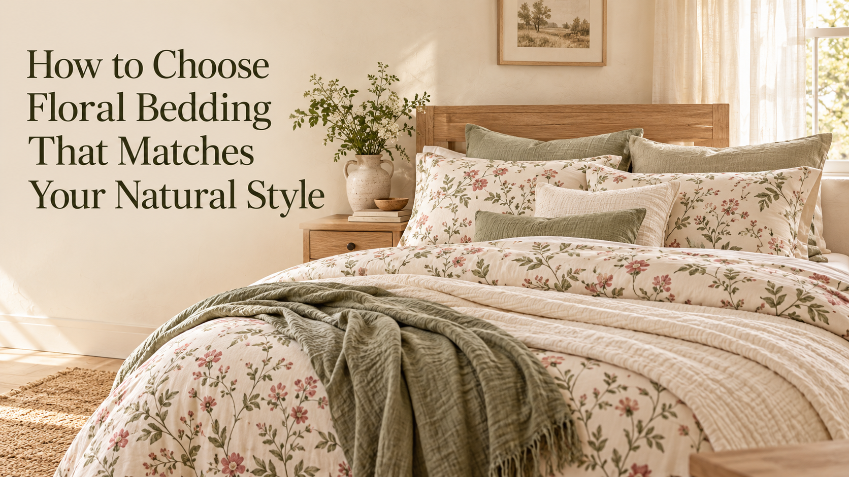 How to Choose Floral Bedding That Matches Your Natural Style