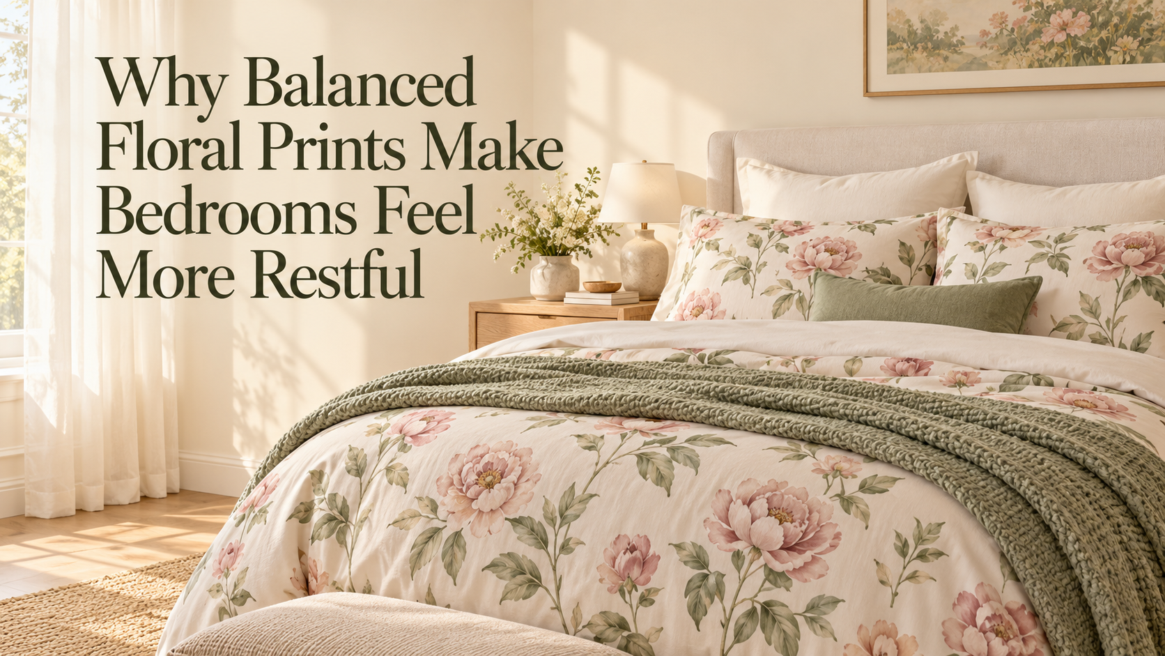 Why Balanced Floral Prints Make Bedrooms Feel More Restful
