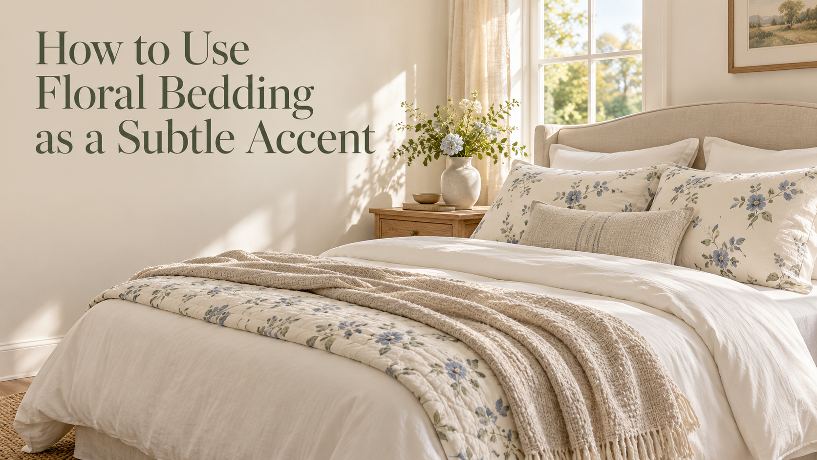 How to Use Floral Bedding as a Subtle Accent