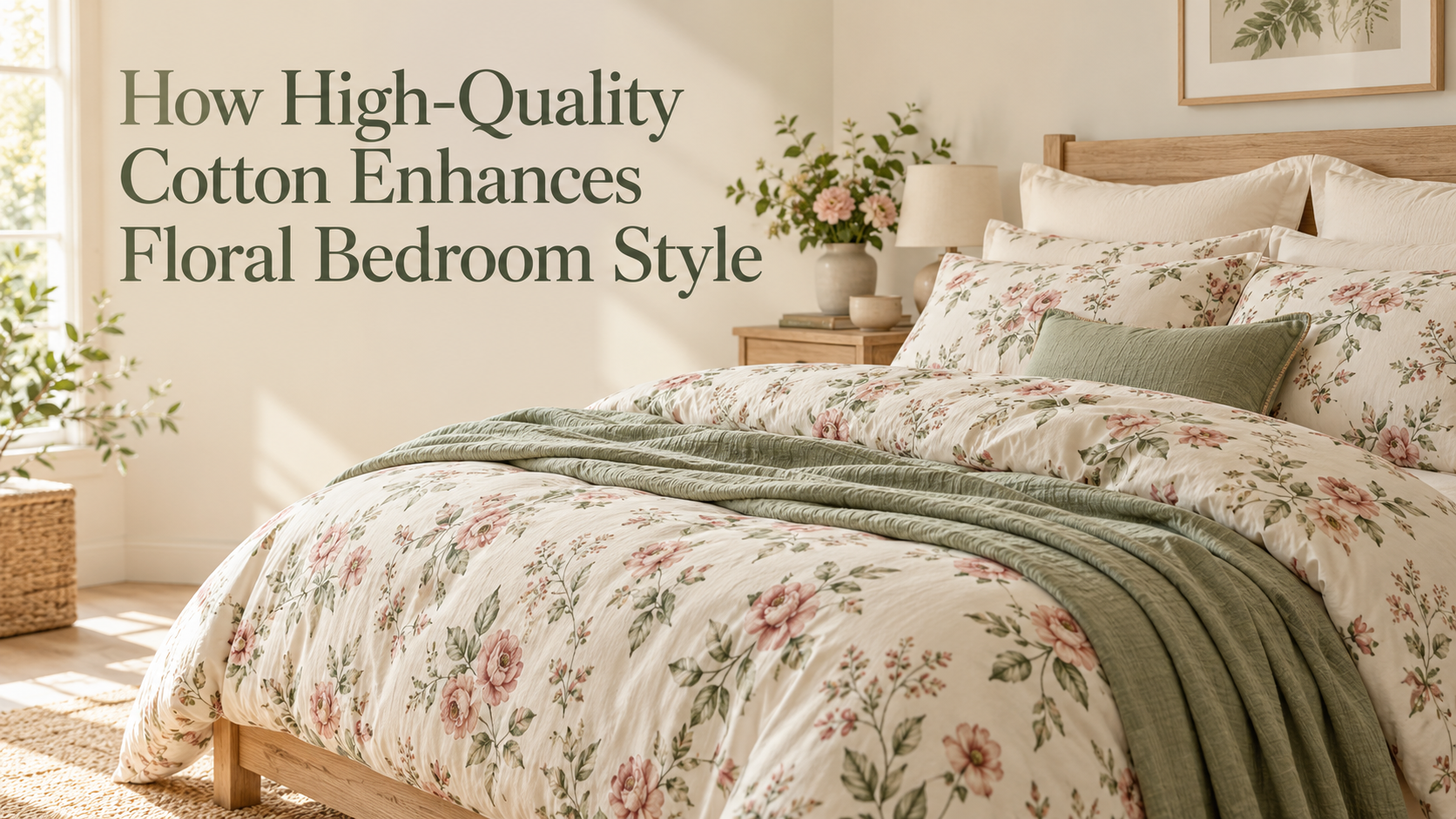 How High-Quality Cotton Enhances Floral Bedroom Style