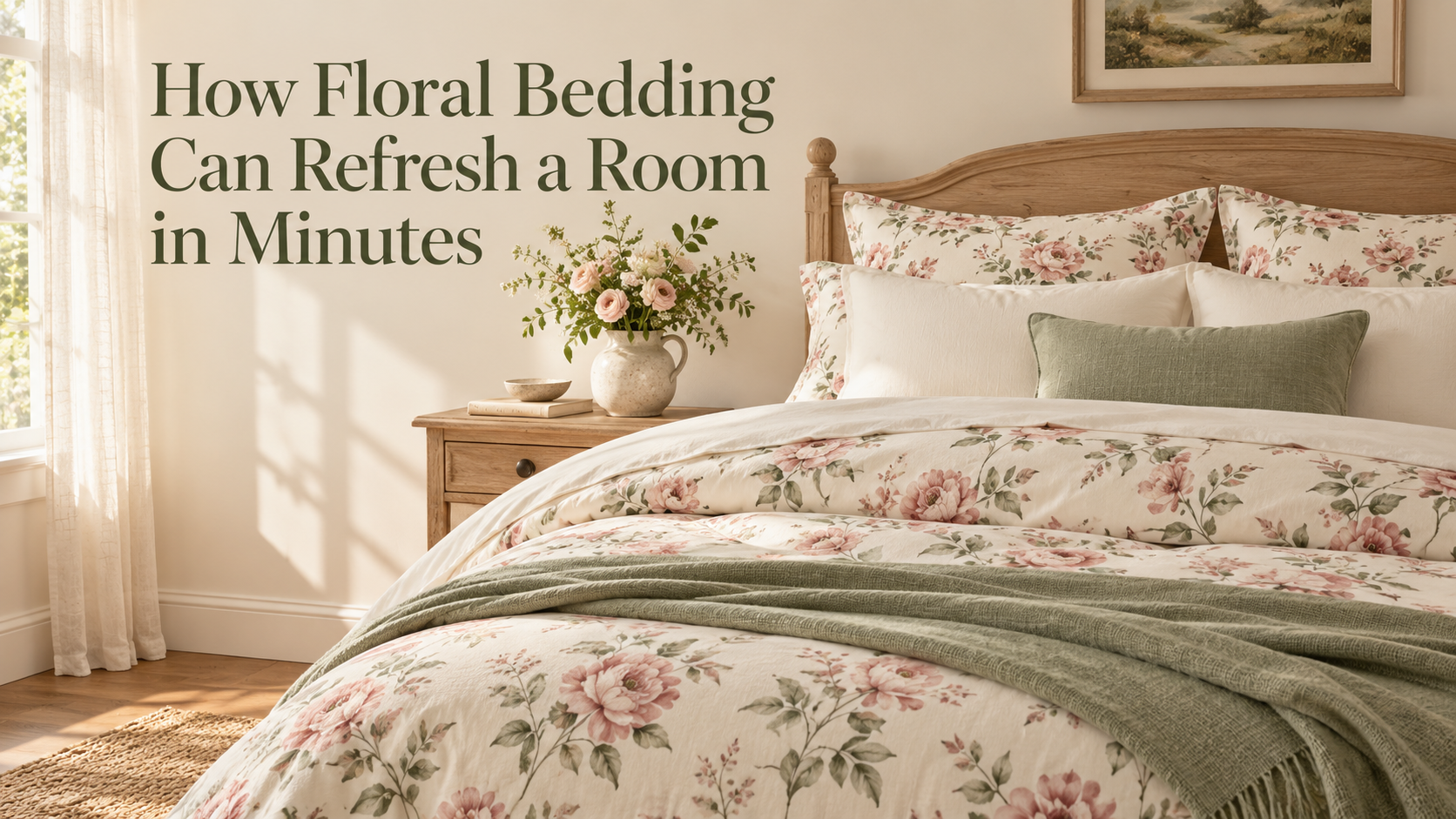 How Floral Bedding Can Refresh a Room in Minutes