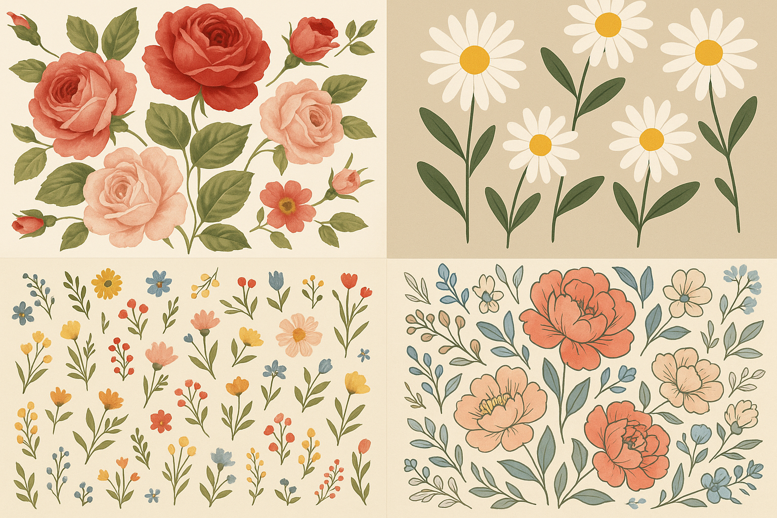 What Different Flower Patterns Mean: Roses, Daisies, Vintage Florals & More