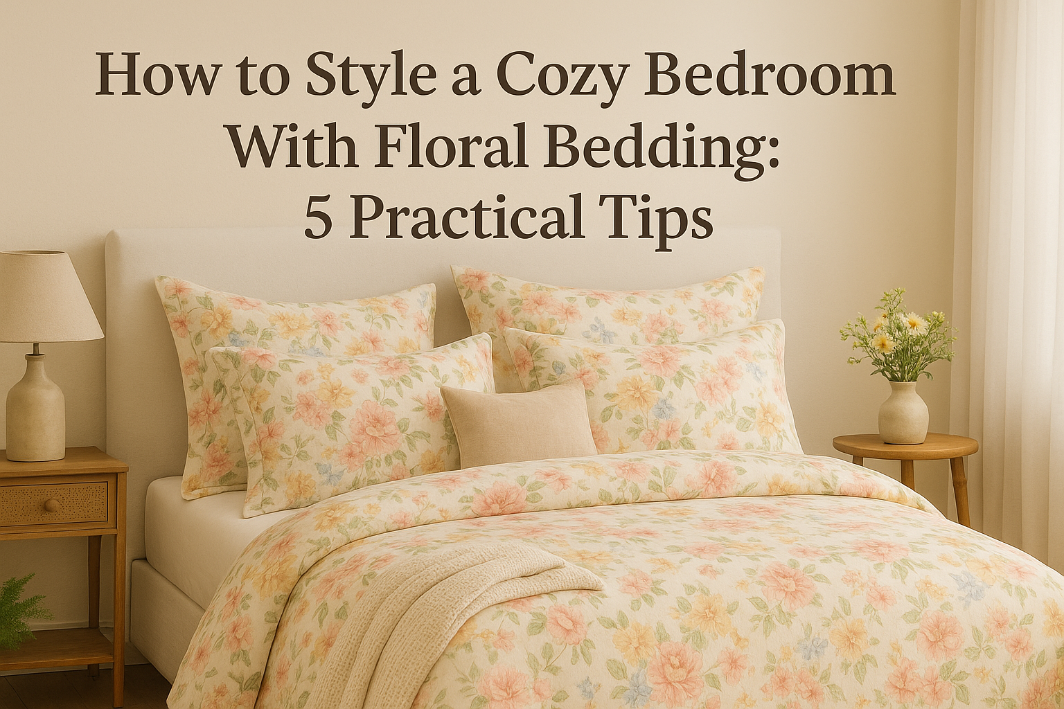 How to Style a Cozy Bedroom With Floral Bedding: 5 Practical Tips