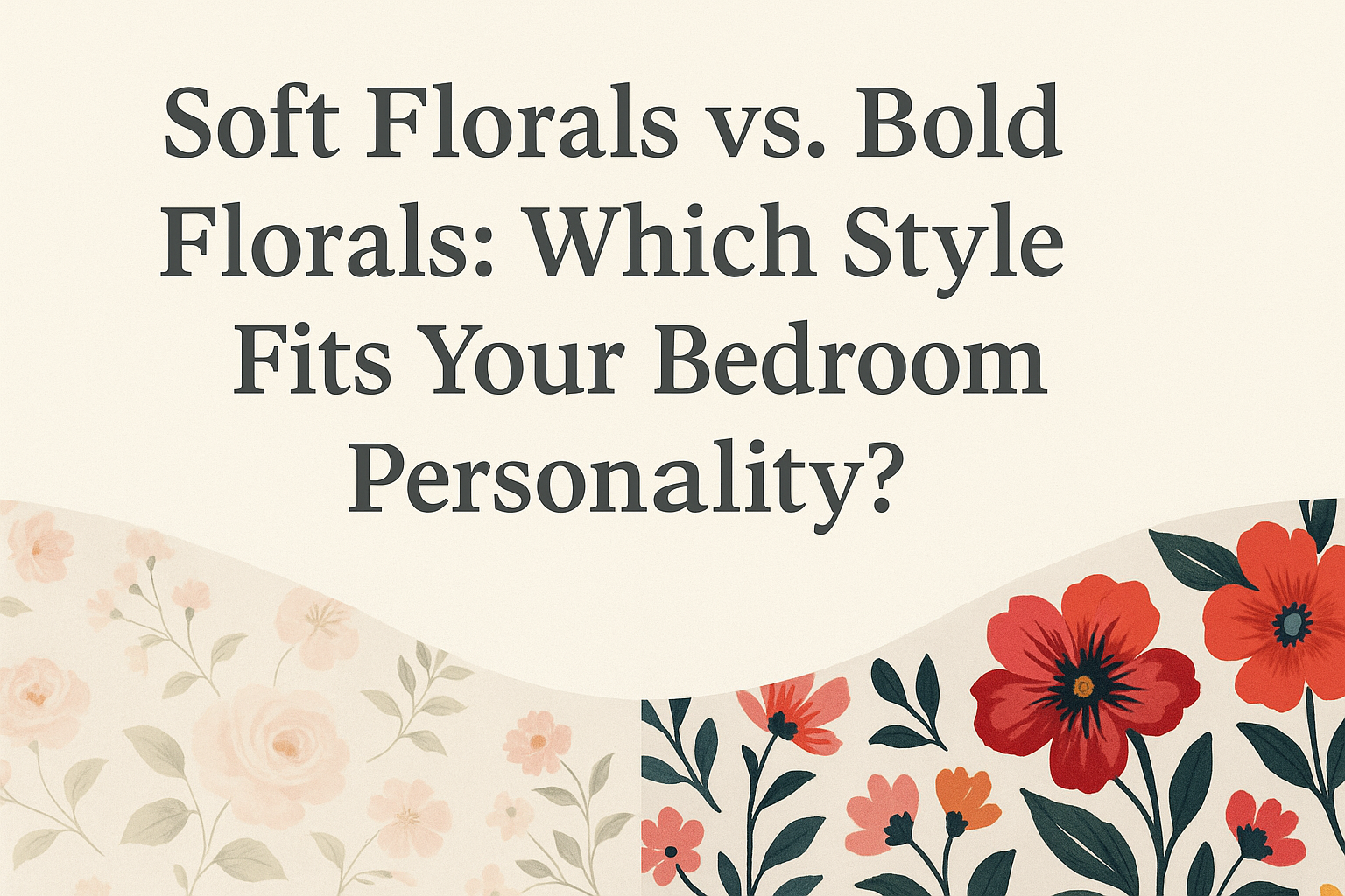 Soft Florals vs. Bold Florals: Which Style Fits Your Bedroom Personality?