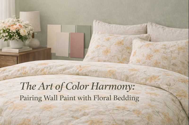The Art of Color Harmony: Pairing Wall Paint with Floral Bedding