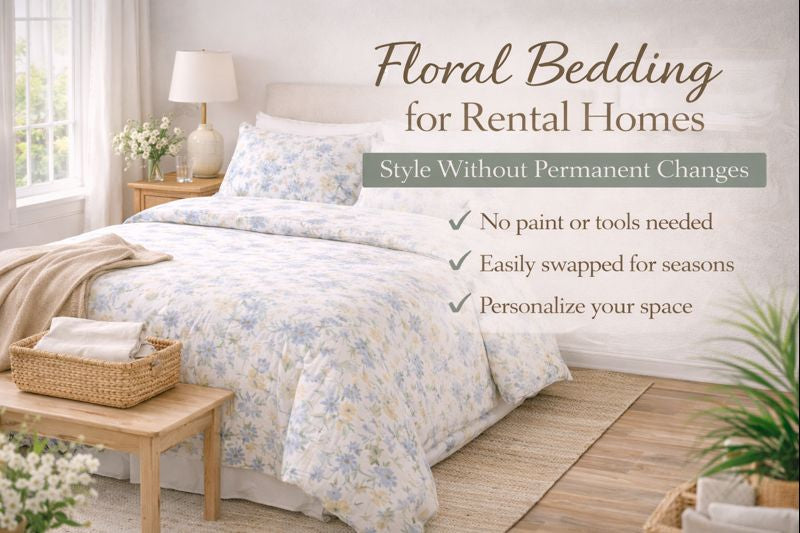 Floral Bedding for Rental Homes: Style Without Permanent Changes
