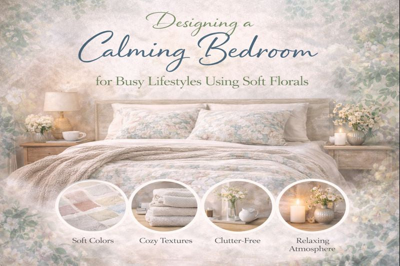 Designing a Calming Bedroom for Busy Lifestyles Using Soft Florals