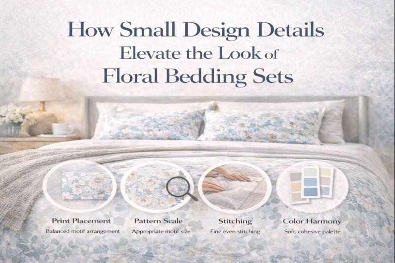 How Small Design Details Elevate the Look of Floral Bedding Sets