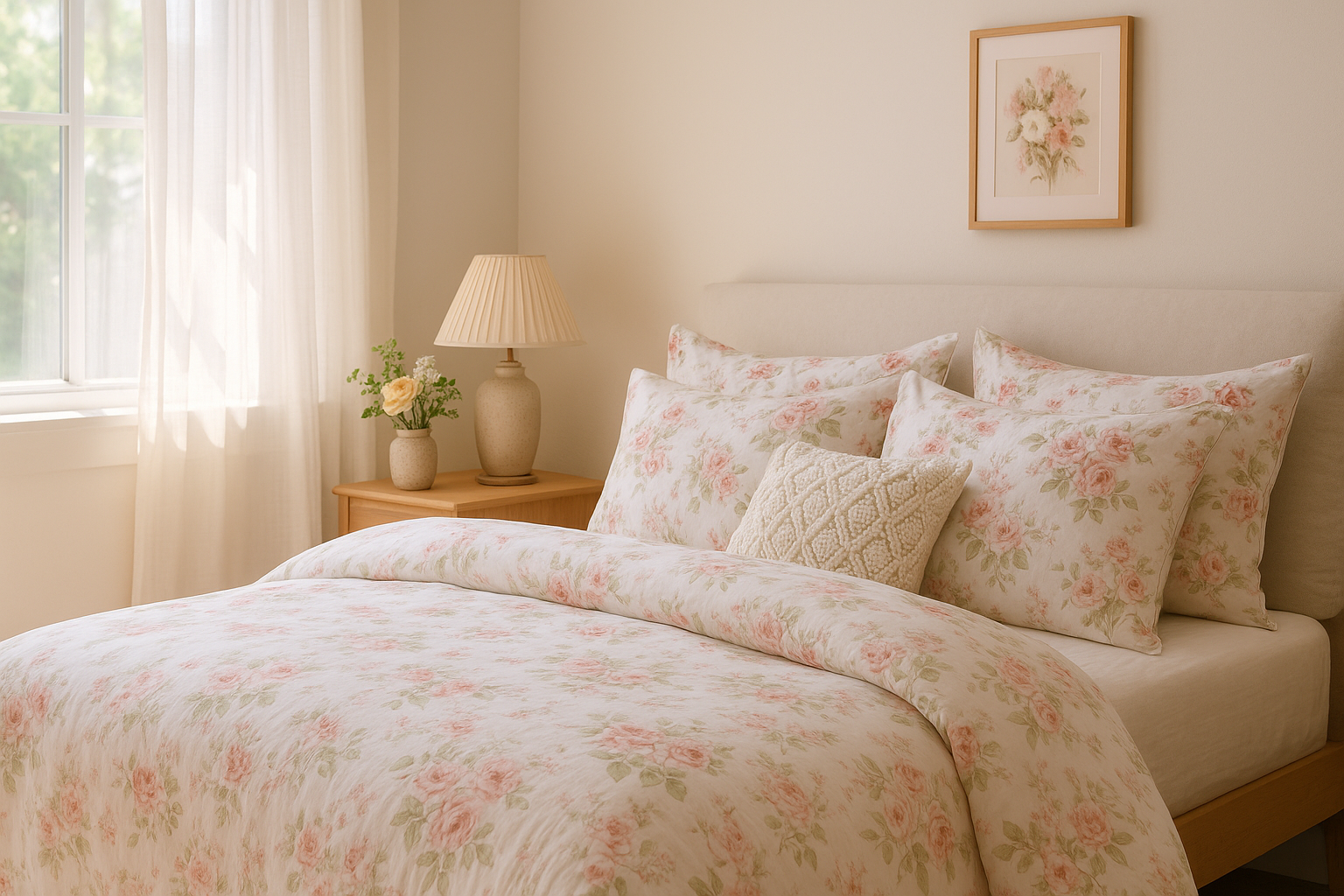 Creating a Self-Care Sanctuary with Soft Textures and Floral Prints
