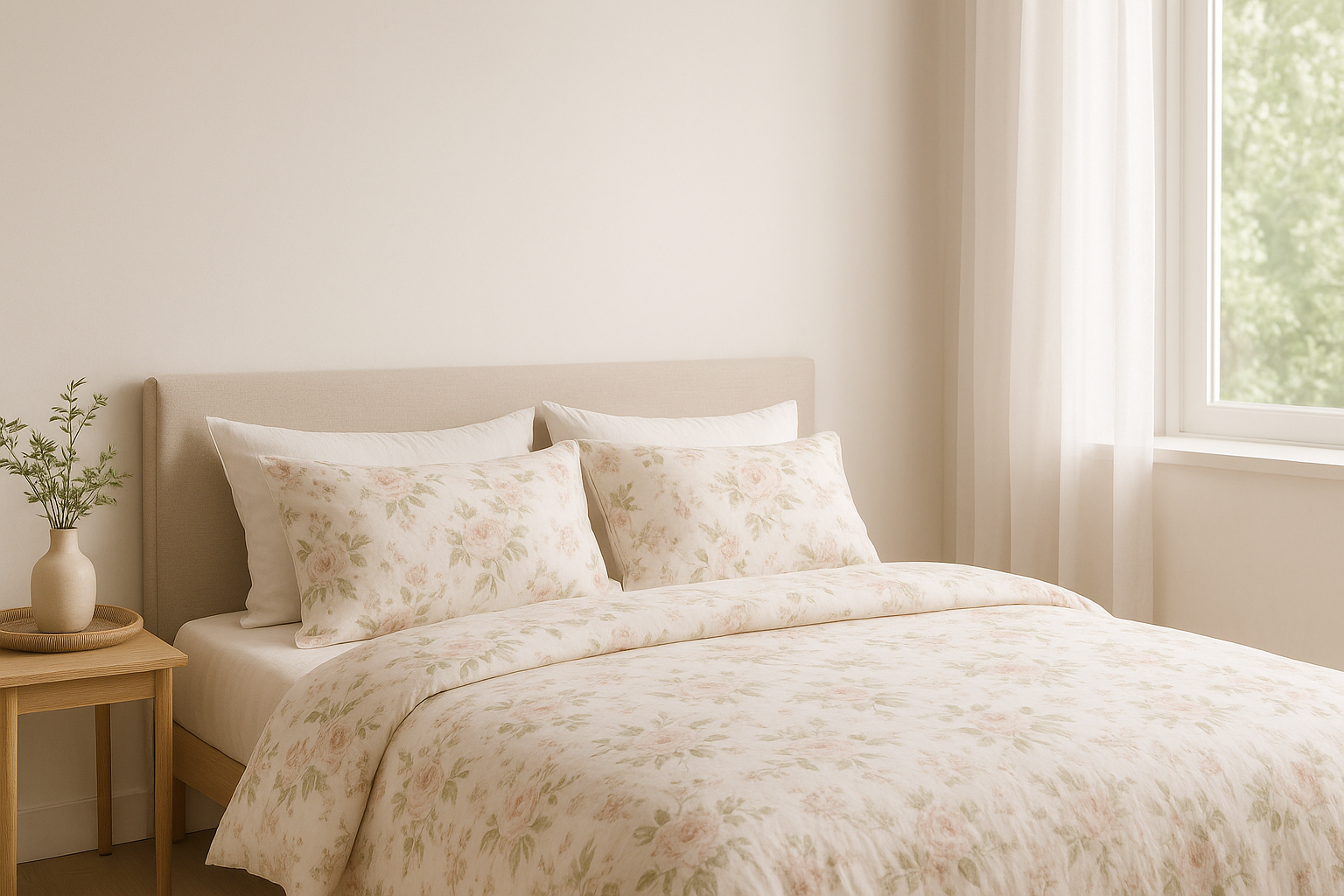 The Power of Patterns: How Florals Can Transform a Minimalist Bedroom