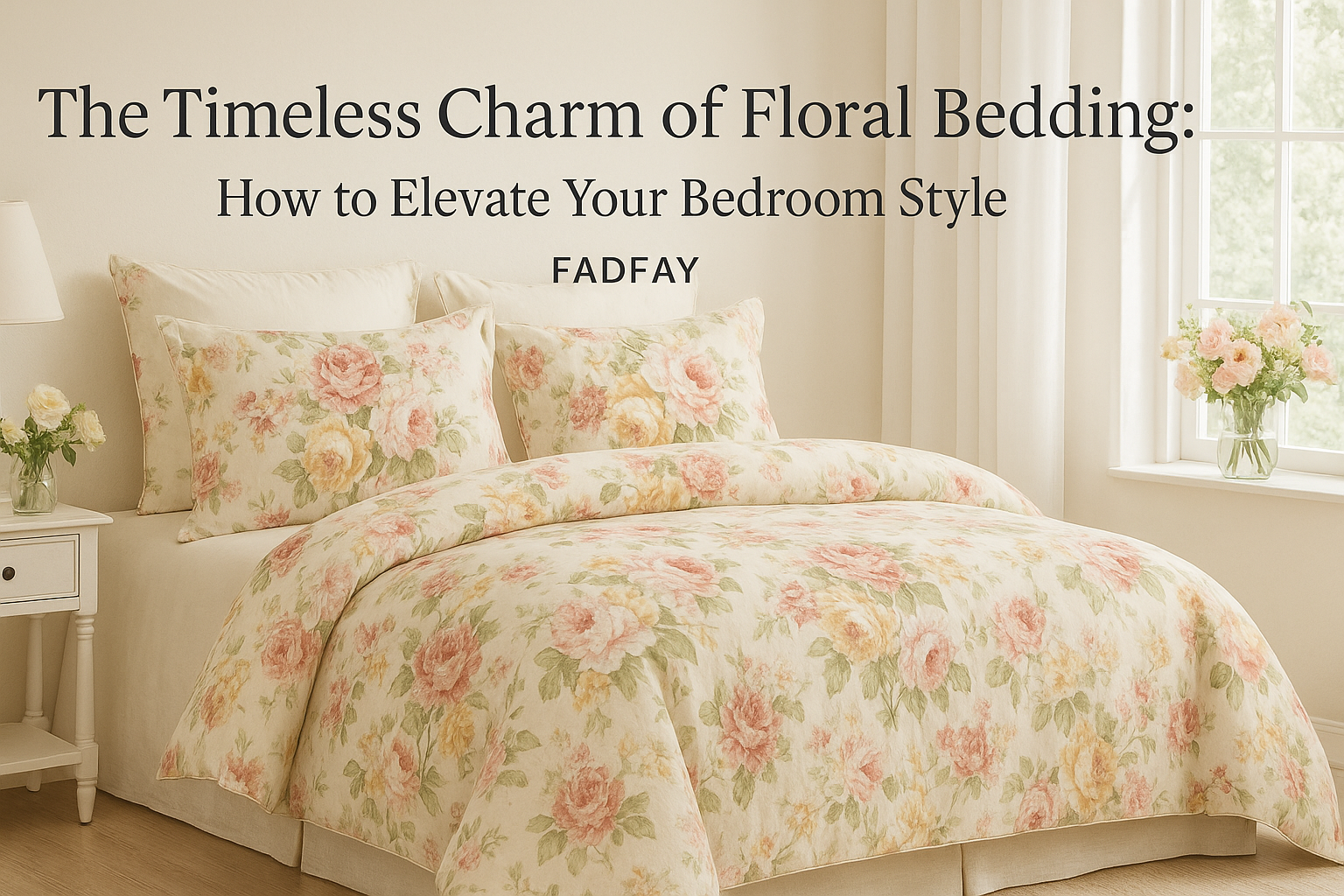 Spring Bedroom Makeover Ideas with Fresh Floral Bedding