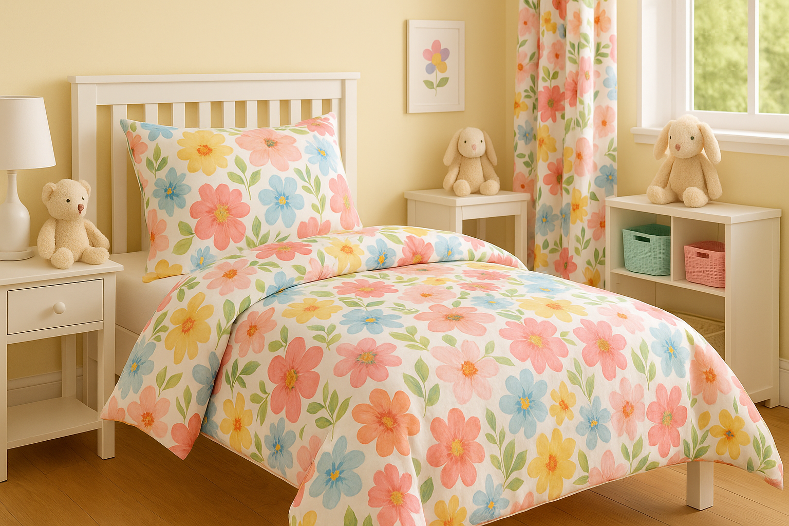 A Parent’s Guide: Easy-Care Floral Bedding for Kids’ Rooms