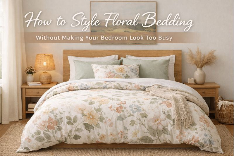 How to Style Floral Bedding Without Making Your Bedroom Look Too Busy