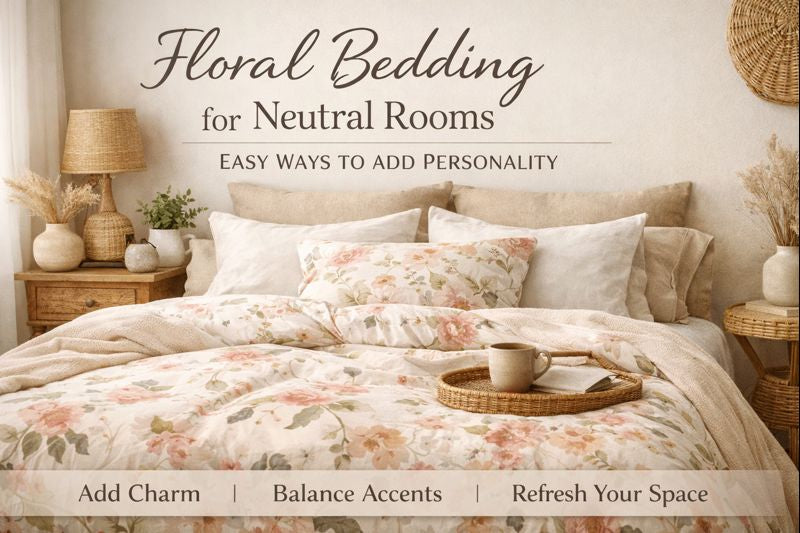 Floral Bedding for Neutral Rooms: Easy Ways to Add Personality
