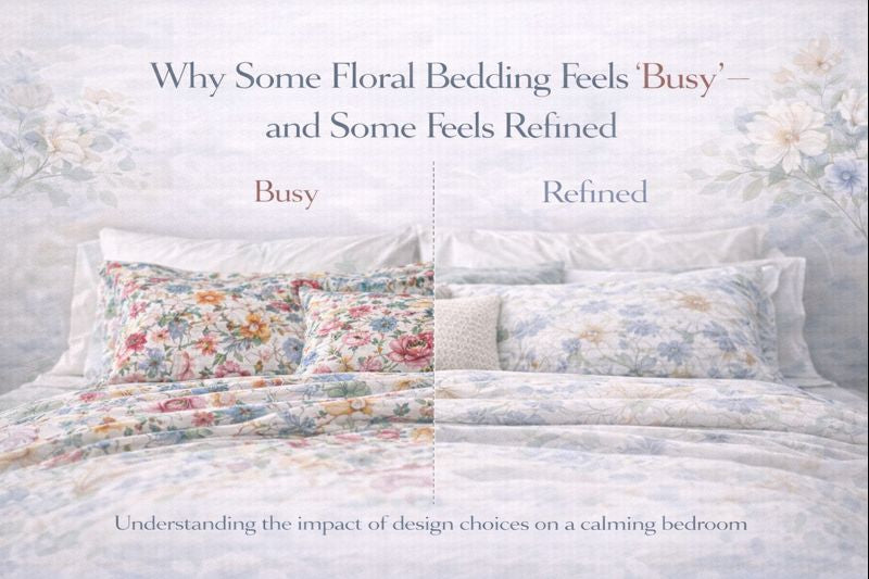 Why Some Floral Bedding Feels ‘Busy’ — and Some Feels Refined