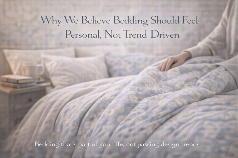 Why We Believe Bedding Should Feel Personal, Not Trend-Driven