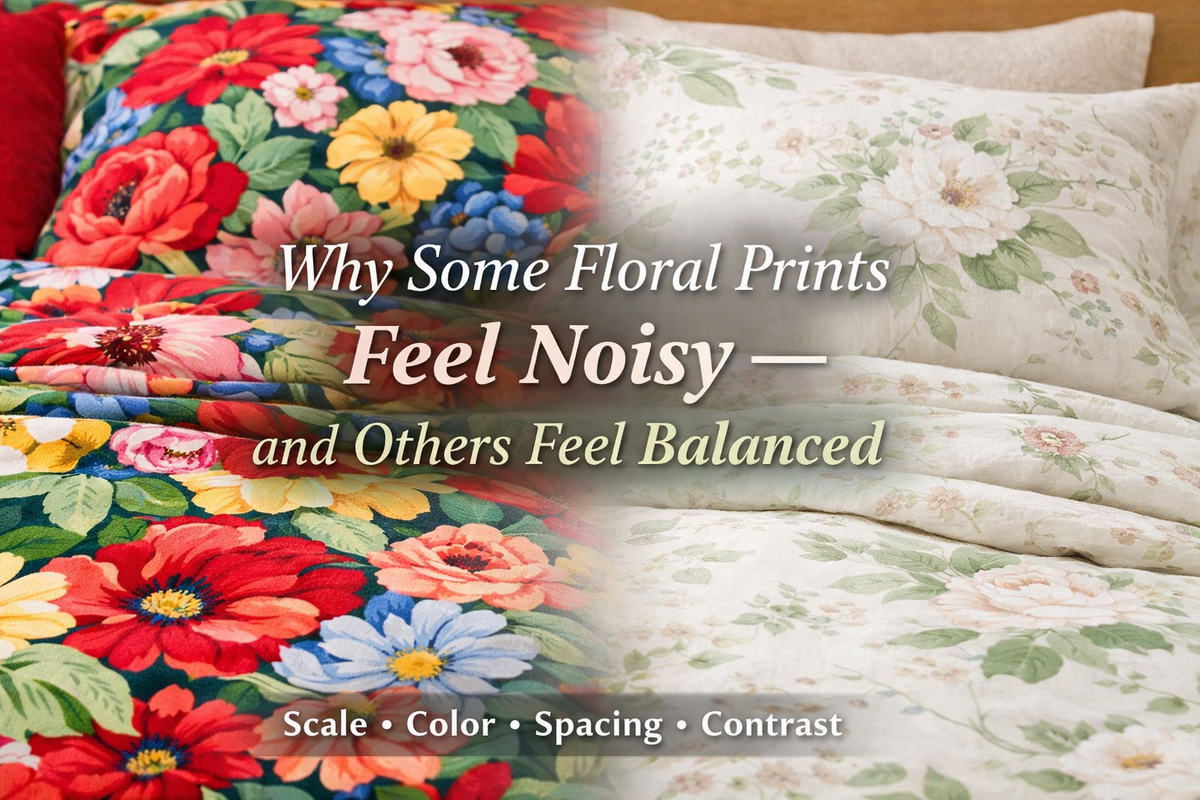 Why Some Floral Prints Feel Noisy — and Others Feel Balanced