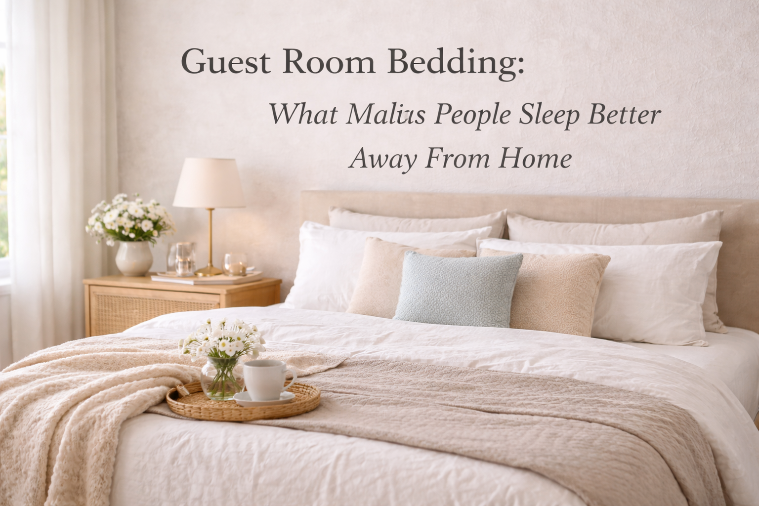 Guest Room Bedding: What Makes People Sleep Better Away From Home