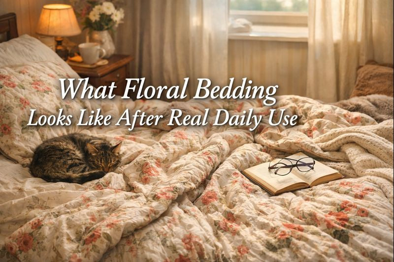 What Floral Bedding Looks Like After Real Daily Use