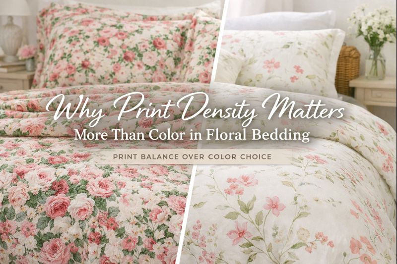 Why Print Density Matters More Than Color in Floral Bedding